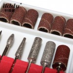 Nail sanding head set with 6 pieces