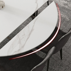 Italian light luxury rock plate dining table 1.5m