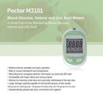 3IN1 MultiFunction Blood Glucose Blood Ketone Meter Uric Acid Diabetes