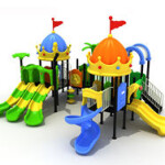 New Design kids outdoor playground items amusement park equipment plastic slide for children