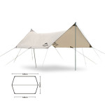 Naturehike4-6 multi person canopy outdoor camping rain proof sunscreen awning