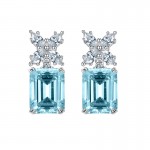7 * 9 aquamarine earrings