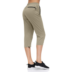 Capri Pants wading women's waterproof quick drying breathable fitness running casual pants
