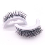 A pair of self-adhesive false eyelashes