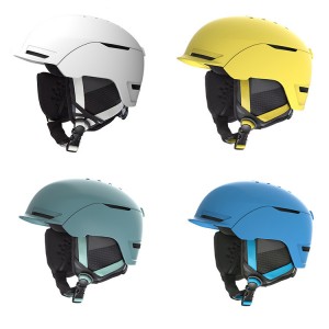 Ski helmets are integrated for men and women