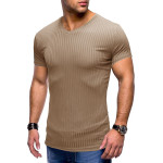 Summer men's sports fitness short sleeve T-shirt