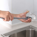 Silicone water cup brush household kitchen no dead corner cleaning long handle brush