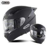 Motorcycle riding helmet glass fiber reinforced plastic motorcycle full helmet space warship double mirror head helmet f