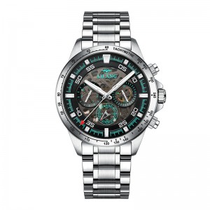 Full automatic hollowed out mechanical watch multi-function watch waterproof