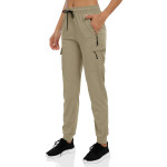 Pocket sports leisure legged hiking jogging pants for women