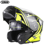 Soman motorcycle Bluetooth helmet double lens uncovering helmet motorcycle helmet ECE standard 965 Bluetooth helmet