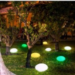 Led luminous stone landscape lamp