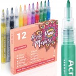 0.7mm acrylic marker 12 colors