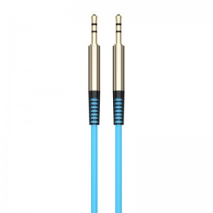 Metal audio cable on-board 3.5mm male to male