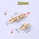 Brass 32mm lock card door furniture hinge copper touch bead