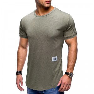 Round neck short sleeve T-shirt