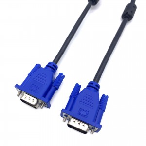 VGA cable 3+6 public to public HD video cable 15 pin computer monitor connection cable 1.35M