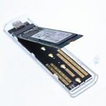 Transparent type-C m.2 nvme mobile hard disk