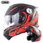 Soman motorcycle racing helmet double lens uncovering helmet riding safety helmet four seasons motorcycle