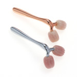 Lift the compact metal roller massage stick essence into the thin face artifact.