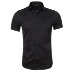 Men's shirt non ironing bamboo fiber solid color
