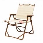 Large aluminum alloy outdoor wood grain folding chair