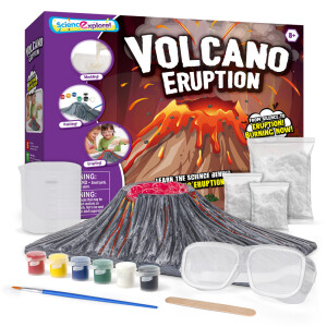 Diy manual science exploration! Volcanic eruption experiment