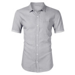 Men's Denim Short Sleeve Shirt non iron