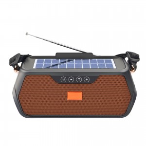 Solar charging speaker multi-function Bluetooth FM radio