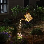 Solar kettle light garden watering can landscape light