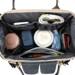 Large capacity double shoulder portable mother and baby bag