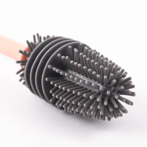 Silicone water cup brush household kitchen no dead corner cleaning long handle brush