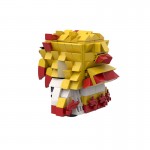 Ghost destroying blade, burning column, purgatory, xingshoulang compatible Lego building blocks