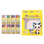 Cartoon hexagonal oil painting stick 24 color children's painting pen