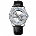 Hollowed out automatic mechanical watch men's watch color diamond