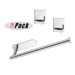 304 stainless steel paper towel rack creative bathroom wall hanging roll paper rack