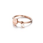 Titanium steel plated rose gold jewelry