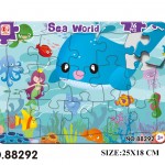 Puzzle Children's double-layer puzzle puzzle 16 pieces of paper