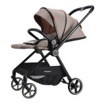 High landscape stroller can sit and lie down, portable folding newborn baby umbrella car, four-wheel two-way stroller