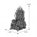 Iron Throne block toy model compatible with LEGO
