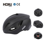 Outdoor cycling equipment: bicycle helmet with safety tail light