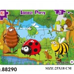 Puzzle Children's double-layer puzzle puzzle 16 pieces of paper