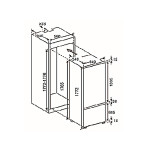 Embedded double-layer refrigerator