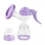 Silicone manual breast pump