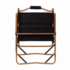 Large aluminum alloy outdoor wood grain folding chair
