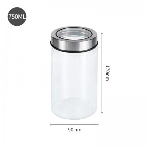 Food grade glass can