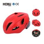 Outdoor cycling equipment: bicycle helmet with safety tail light