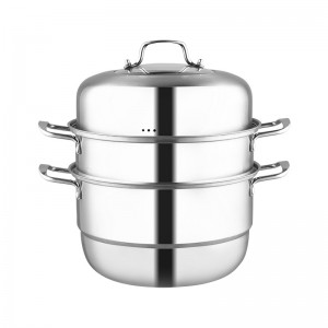 Household three-layer stainless steel soup steamer