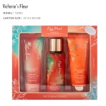 Body spray scrub women's perfume set box