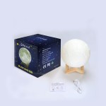 3D printing color painting moon lamp Remote control 16 color 20cm